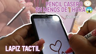 Haz un Lapiz táctil casero✍🏼 Como hacer un lápiz tactil sin aluminio ni cotoneteLápiz táctil stylus [upl. by Alysoun]