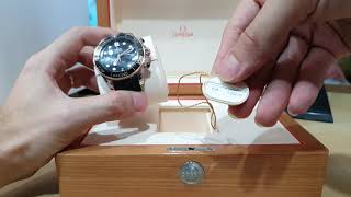 Omega Seamaster Diver 300m Chronograph  Unboxing amp First Impressions [upl. by Craner]