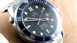 Omega Seamaster Diver 300m quotJames Bondquot Seamaster Professional 22208000 Luxury Watch Review [upl. by Nocaed]