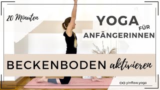 Beckenboden Yoga  aktiviere Deine innere Mitte  für Anfänger [upl. by Enyalahs]