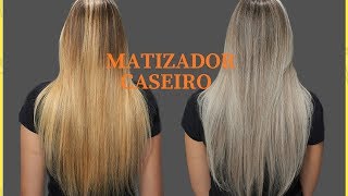 COMO TIRAR O AMARELO DO CABELO EM CASA [upl. by Revolc]