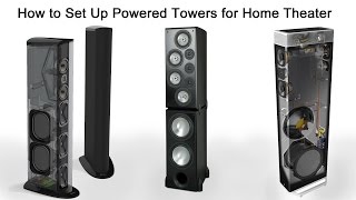 How to Set Up Powered Tower Speakers for Home Theater [upl. by Nozicka986]