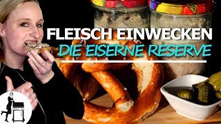 Fleisch im Glas  Hackfleisch einwecken  einfach amp schnell [upl. by Hamann]