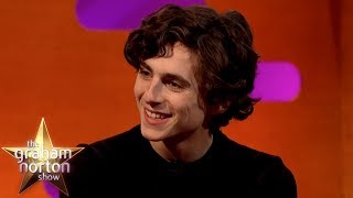 No One Told Timothée Chalamet amp Armie Hammer To Stop Making Out  The Graham Norton Show [upl. by Titos]