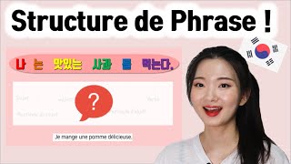 Cours coréen 🇰🇷│Comment faire le phrase │STRUCTURE DE PHRASE [upl. by Letniuq]