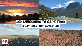 DRIVING from JOHANNESBURG to CAPE TOWN 4 Day Road Trip Adventure [upl. by Macri]