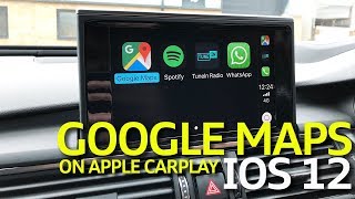 How To Use Google Maps On Apple CarPlay [upl. by Phebe]