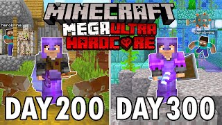 I Survived 300 Days in Mega Ultra Hardcore Minecraft Minecraft Hardcore 100 Days [upl. by Yevad795]