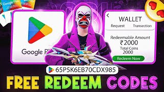 Free Redeem Code 💎 Free Fire Redeem Code Today 🔥😱 2000₹ Free Redeem Code😎 [upl. by Fidelas]