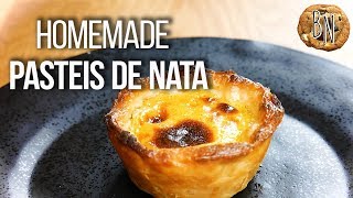 Pasteis de Nata  Portuguese Custard Tarts [upl. by Eissed]