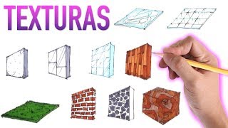 TEXTURAS para dibujo arquitectonico  TUTORIAL pt 1 [upl. by Burnley17]