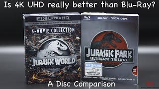 4K UHD vs BluRay Disc  A Jurassic Park Comparison [upl. by Mallon45]