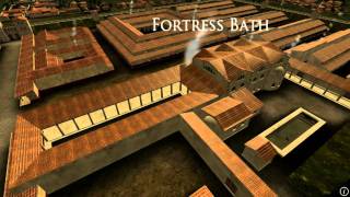 Animation of ancient Roman Fort in Caerleon Wales [upl. by Penelope166]