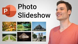 How to make PowerPoint Photo Slideshow [upl. by Llewon]