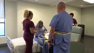 Physical Therapy Transfer Training  How To Transfer From Wheelchair To Bed [upl. by Erlond]