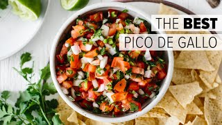 PICO DE GALLO  How to Make Authentic Mexican Salsa Recipe [upl. by Gwendolen693]