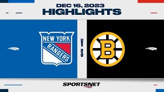 NHL Highlights  Rangers vs Bruins  December 16 2023 [upl. by Simetra]