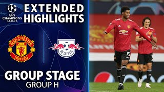 Manchester United vs RB Leipzig Extended Highlights  UCL on CBS Sports [upl. by Rotsen]