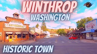 Historic Winthrop Washington  HWY 20 North Cascade Mountains [upl. by Bobbie68]