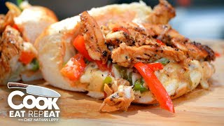 QUICK Chicken Cheesesteak  Cook Eat Repeat  Blackstone Griddles [upl. by Victorine]