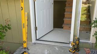 Jeld Wen Front Door Installation  Really crappy products and craftsmanship PART 1 [upl. by Laura807]