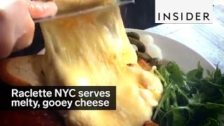 Raclette NYC has incredible cheese [upl. by Enialed492]