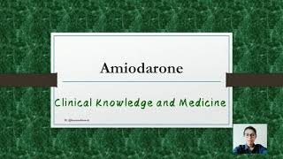 AmiodaronePaceroneCordarone  Indications Contraindications Caution and Side Effects [upl. by Ainek44]