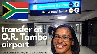 How to transfer international flights  Johannesburg airport South Africa [upl. by Aneerol758]