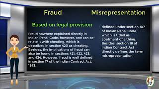 What is Difference Between Fraud amp Misrepresentation [upl. by Ziegler183]