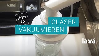 Gläser vakuumieren Glas im Glas mit Lava Vakuumglocke [upl. by Naillimixam]