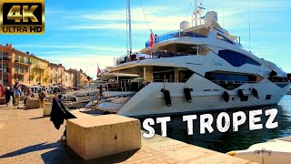 💲 Yachts of Saint Tropez ⚓ France Riviera Walking Tour 2021 [upl. by Mayne309]