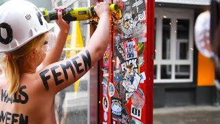 Femen Symbolischer Protest in Hamburgs Rotlichtviertel [upl. by Aeht]