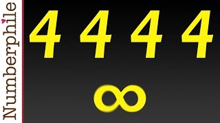 The Four 4s  Numberphile [upl. by Neils]