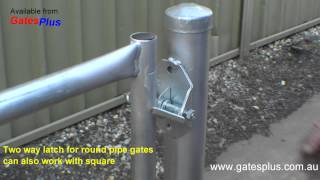 Gate Latch 2 way for round pipe and square [upl. by Aneertak150]