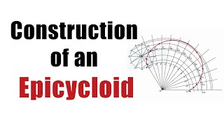 How to DRAW an EPICYCLOID CURVE Engineering Curves  Engineering Drawing [upl. by Ahsener]