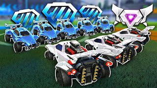 3 SSLs Vs 5 of Each Rank Until They Lose in Rocket League [upl. by Aerahs962]