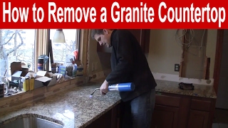 How to Remove a Granite Countertop [upl. by Nairbal]