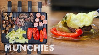 How To Make A Cheesy Raclette Dinner Spread [upl. by Aiclid]