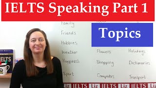 IELTS Speaking Part 1 Topics [upl. by Ahsaret]