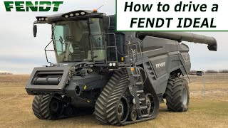 How to drive a Fendt Ideal Combine [upl. by Sidoeht]