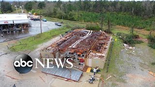 Alabama tornadoes devastate towns leaving at least 23 dead [upl. by Anaerol]