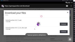 How to install on the Nox emulator  GameGuardian [upl. by Cordelie]