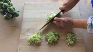 How To Shave A Brussels Sprout  Sunset [upl. by Nylitsirk501]