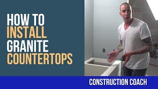 How to Install Granite Countertops  DIY [upl. by Ydnik]