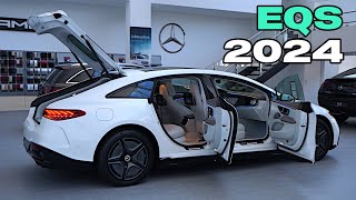 2024 Mercedes EQS Sedan Review  Ultimate Luxury Interior Exterior [upl. by Ialocin]