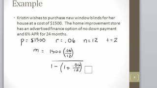 Math 120 Section 104 Installment Payment Formula [upl. by Seibold]