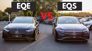 Mercedes EQE vs EQS  ULTIMATE Comparison [upl. by Nnairam309]