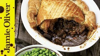 Steak amp Guinness Pie  Jamie at Home [upl. by Nyllewell]