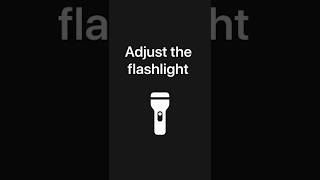 Adjust flashlight brightness on iPhone — Apple Support [upl. by Lenad]