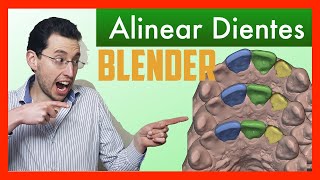 💎Como hacer ALINEADORES dentales GRATIS Ortodoncia Digital  Blender [upl. by Aileme]